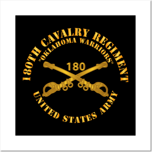 180th Cavalry Regiment Branch - Oklahoma Warriors - US Army X 300 Posters and Art